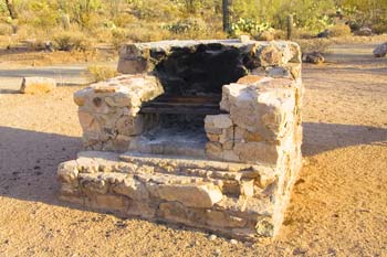 Sus Picnic Area CCC Grill Saguaro National Park